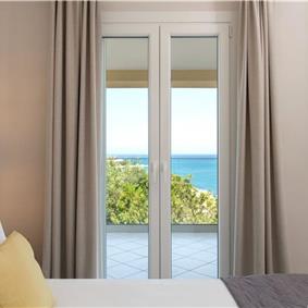 7 bedroom seafront luxury villa with pool & jacuzzi, near Acharavi, sleeps 14-15